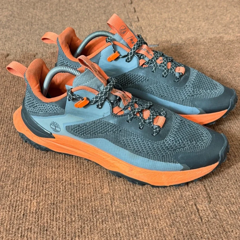 Timberland Motion Access Mens 10.5 Grey Orange Trail Hiking Shoes TB0A6DJKENO A-